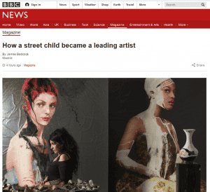 How a street child become a leading artist